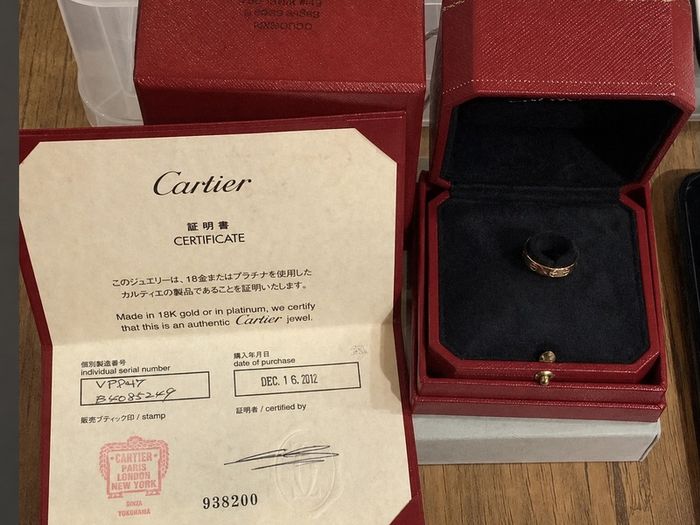 Cartier Love Pink Gold Ring