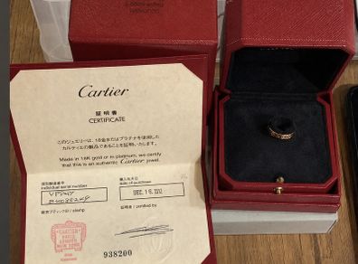 Cartier Love Pink Gold Ring