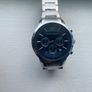 Men's Silver Watch-Blue Dial Image 7