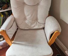 nursing chair and footrest
