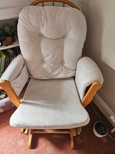 nursing chair and footrest