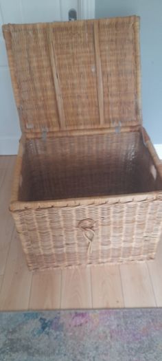 Large Wicker Storage Trunk