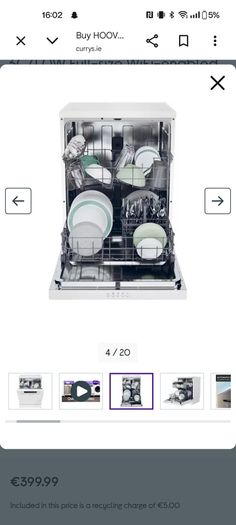 Hoover dishwasher