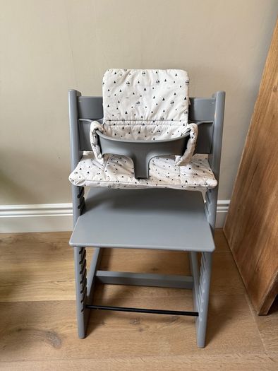 Stokke Tripp trapp high chair, seat cover and tray