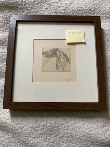 pencil drawing of a horses head