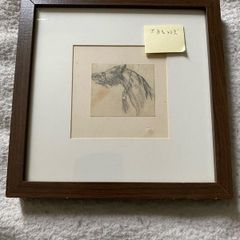 pencil drawing of a horses head