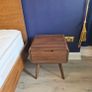 Mid Century walnut bedside lockers Image 2