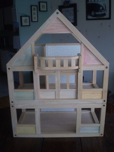 Doll's 3 storey Terrace House and accessories