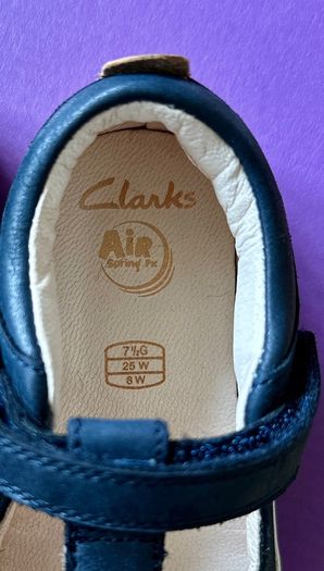 CLARKS Mini Blossom Blue Leather