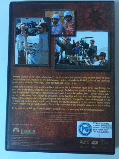 Indiana Jones Trilogy Boxset (Steven Spielberg Films) Harrison Ford [Movie DVD] Academy Award Winner