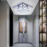 Mini Crystal Chandelier Mount Ceiling Light in Chrome Finish - Pendant Lighting for Living Room, Kitchen, Office, Bedroom, Dining Room, Island (White Square) Image 6