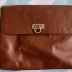 Urban Outfitters Brown Leather Clutch Handbag