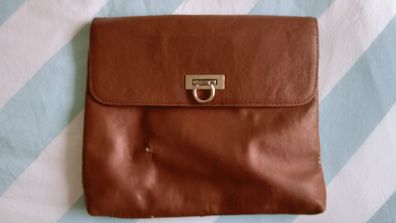 Urban Outfitters Brown Leather Clutch Handbag