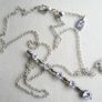 Vintage Silver Plated Pendant Necklace length 20" - 6,0g Image 4