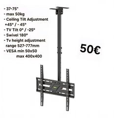 Tv Ceiling Tilt Swivel Adjustable TV Mount Bracket 37 - 75"
