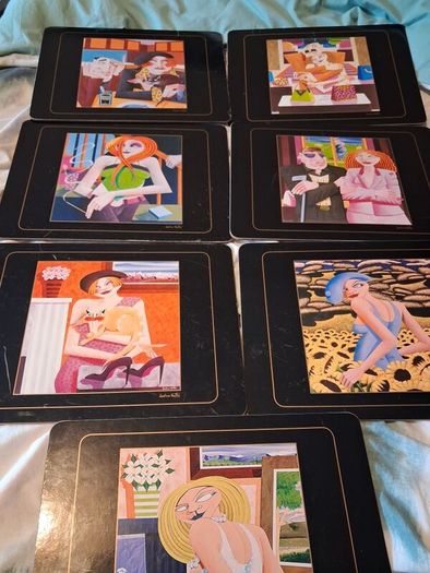 Set of 7 Jonathan Knuttel tablemats