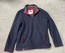 Wierd fish fleece lined mens jumper