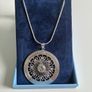 Newbridge Round Pendant With Clear Stone Necklace Image 2