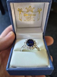 Sterling Silver Sapphire Ring