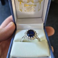 Sterling Silver Sapphire Ring