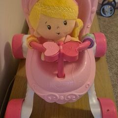 Fisher-Price Princess Mommy Baby Walker and Doll Set