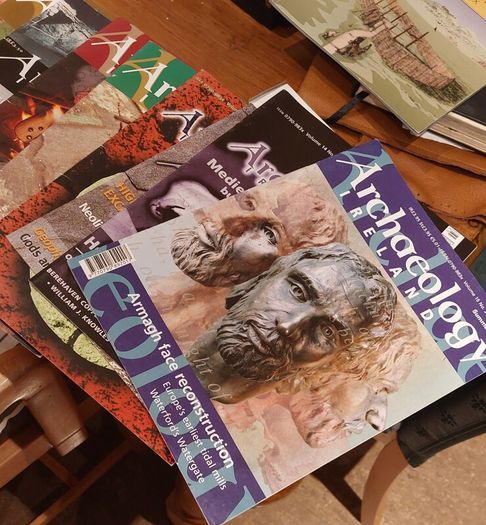14 Archaeology Ireland magazines, 12 Archaeology  Ireland guides, 2 Archaeology NRA