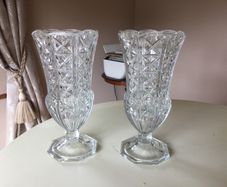 Vintage Glass Vases X 2 ( Reduced)