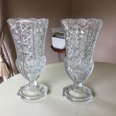 Vintage Glass Vases X 2 ( Reduced)