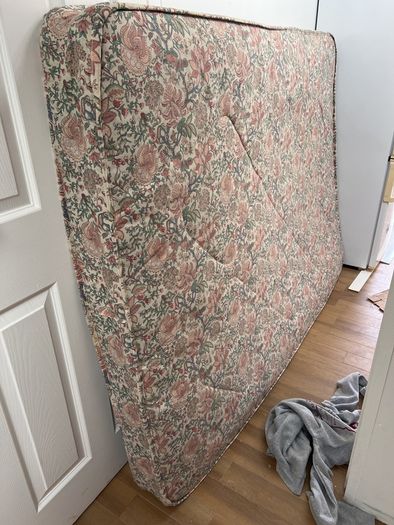 double bed and mattress