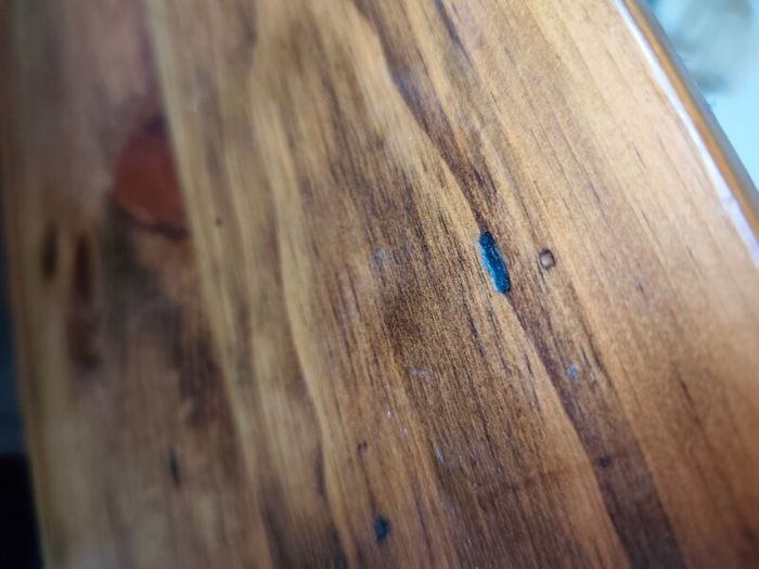 Large Vintage Solid Wood Pine Desk with Multiple Drawers