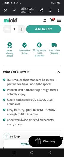 mifold Car Seat