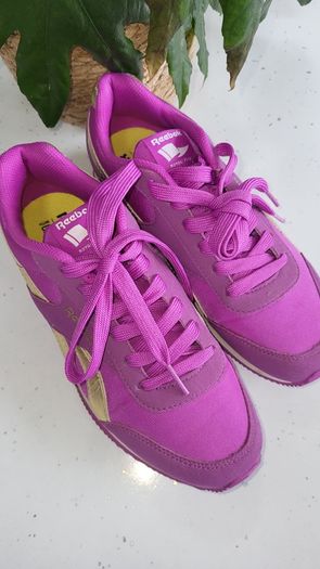Reebok Classic Ortholite Royal Flag Purple and Gold Sz 4 UK - Bnwt Rrp 70