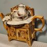 Rare Collectible Royal Albert 'Old Country Roses' Large Washstand Teapot  by Cardew Design Image 4