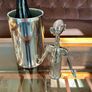 Vintage Italian Pierre the Sommelier Silverplate Corkscrew Wine Bottle Opener Image 10