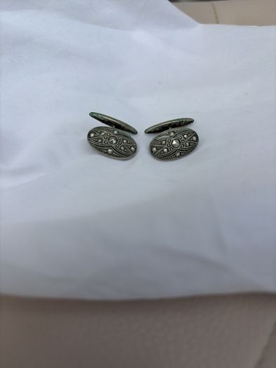 Antique Art Deco (1920-30's) silver Marcasites Cufflinks