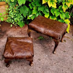 Antique pair of footstools