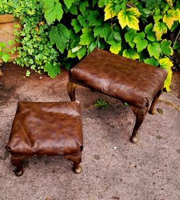 Antique pair of footstools