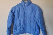 Musto soft shell nylon down jacket Size 12 ptp 20" blue in excellent condition