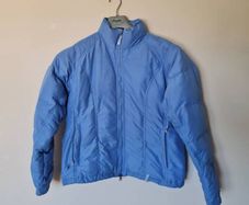 Musto soft shell nylon down jacket Size 12 ptp 20" blue in excellent condition