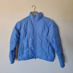 Musto soft shell nylon down jacket Size 12 ptp 20" blue in excellent condition