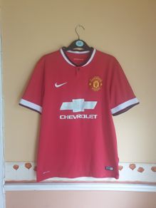 Manchester united 2014/2015 home football jersey shirt  Size M medium NIKE dri-fit chevrolet Man U