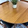 Vintage Retro Mid Century Teak and Beech Dining Table and Chairs Edmund Homa Image 7