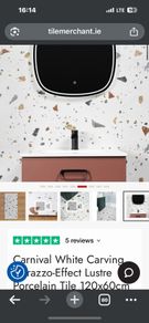 Terrazzo Tiles 1200x60cm (2 boxes/4tiles) unopened
