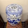 Vintage Chinese Porcelain Garden Stool Handpainted Ceramic Image 2