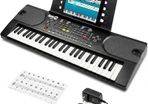 49 Key Keyboard Piano with Power Supply, Sheet Music Stand, Piano Note Stickers & Simply Piano Lessons