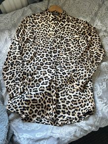Zara leopard blouse
