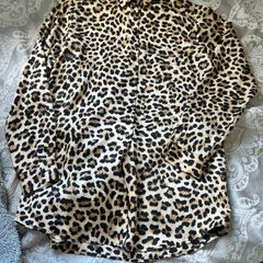 Zara leopard blouse
