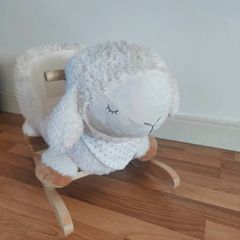 Wooden baby rocking  animal little sheep