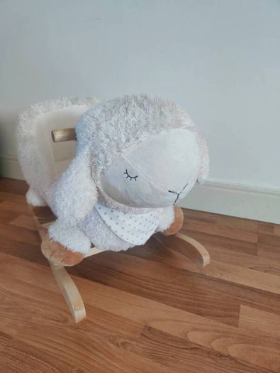 Wooden baby rocking  animal little sheep