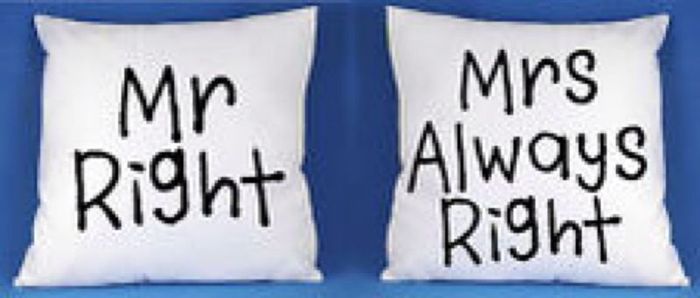 Mr right And mrs always right cushion covers VALENTINES DAY GIFT PRESENT